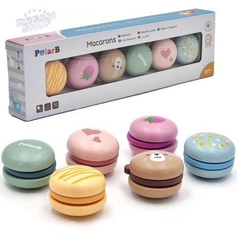 Viga PolarB Drewniane Ciastka Ciasteczka Cukiernia Zestaw Makaroników Viga PolarB Drewniane Ciastka Ciasteczka Cukiernia Zestaw Makaroników