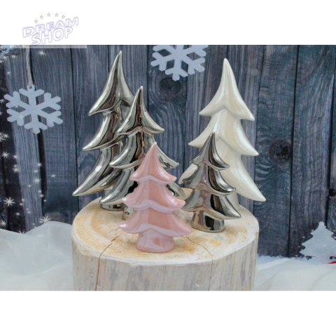 Choinka dekoracyjna czerwona 8,5x3,5x12,5 cm Choinka dekoracyjna czerwona 8,5x3,5x12,5 cm