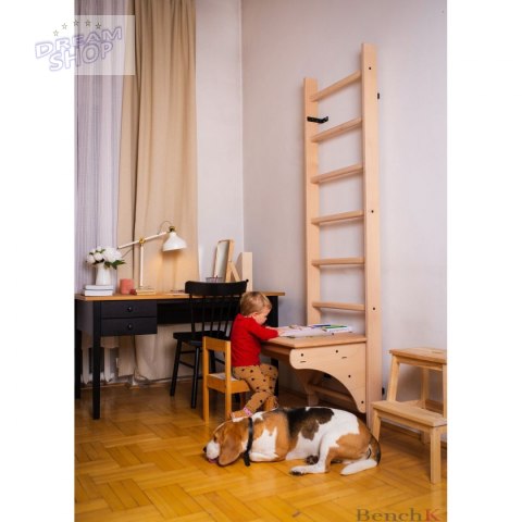 Drabinka z drewnianym do podciągania z biurkiem BenchK 111 Drabinka z drewnianym do podciągania z biurkiem BenchK 111