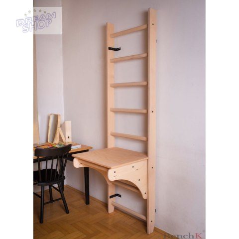 Drabinka z drewnianym do podciągania z biurkiem BenchK 111 Drabinka z drewnianym do podciągania z biurkiem BenchK 111