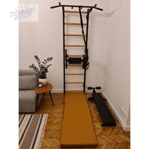 Materac gimnastyczny składany 180cm BenchK brązowy Materac gimnastyczny składany 180cm BenchK brązowy