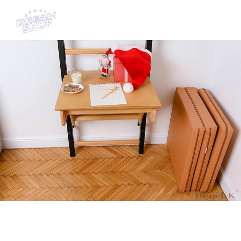 Materac gimnastyczny składany 180cm BenchK brązowy Materac gimnastyczny składany 180cm BenchK brązowy