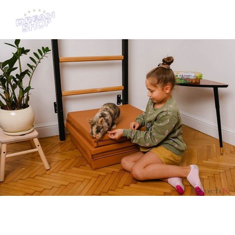 Materac gimnastyczny składany 180cm BenchK brązowy Materac gimnastyczny składany 180cm BenchK brązowy