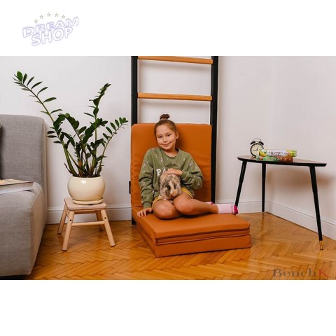 Materac gimnastyczny składany 180cm BenchK brązowy Materac gimnastyczny składany 180cm BenchK brązowy