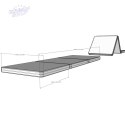 Materac gimnastyczny składany 180cm BenchK brązowy