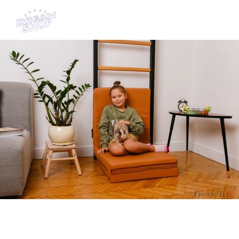 Materac gimnastyczny składany 180cm BenchK brązowy Materac gimnastyczny składany 180cm BenchK brązowy