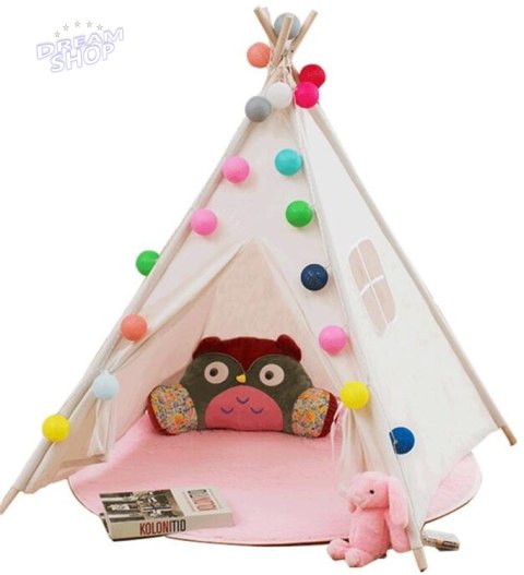 Namiot domek indiański dla dzieci Tipi Wigwam 90cm Namiot domek indiański dla dzieci Tipi Wigwam 90cm