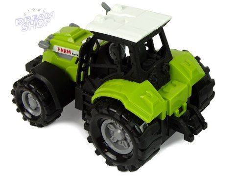 Traktor z Przyczepka Bale Siana Dźwięk Zielony Traktor z Przyczepka Bale Siana Dźwięk Zielony