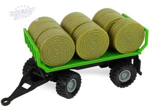 Traktor z Przyczepka Bale Siana Dźwięk Zielony Traktor z Przyczepka Bale Siana Dźwięk Zielony