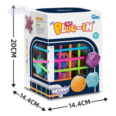 WOOPIE Elastyczna Kostka Sensoryczna Sorter dla Dzieci 6 el. WOOPIE Elastyczna Kostka Sensoryczna Sorter dla Dzieci 6 el.