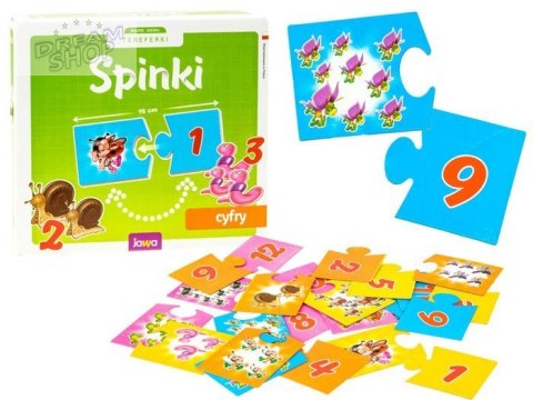 Jawa Gra edukacyjna SPINKI - CYFRY układanka GR0309