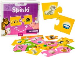 Gra edukacyjna SPINKI zwierzęta puzzle GR0308