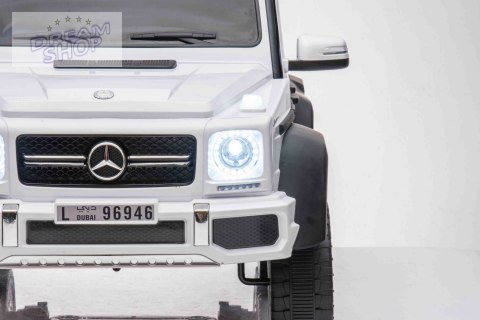 Pojazd Mercedes G63 6x6 AMG Biały Pojazd Mercedes G63 6x6 AMG Biały