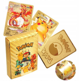 55 Sztuk Legendarnych kart Pokemon złota karta