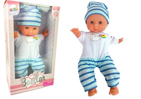 Lalka Bobas Niebieska Piżama w Paski 30 cm Lalka Bobas Niebieska Piżama w Paski 30 cm