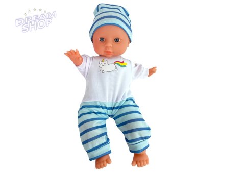 Lalka Bobas Niebieska Piżama w Paski 30 cm Lalka Bobas Niebieska Piżama w Paski 30 cm