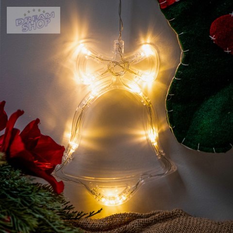 Lampki LED wisząca dekoracja świąteczna dzwoneczek