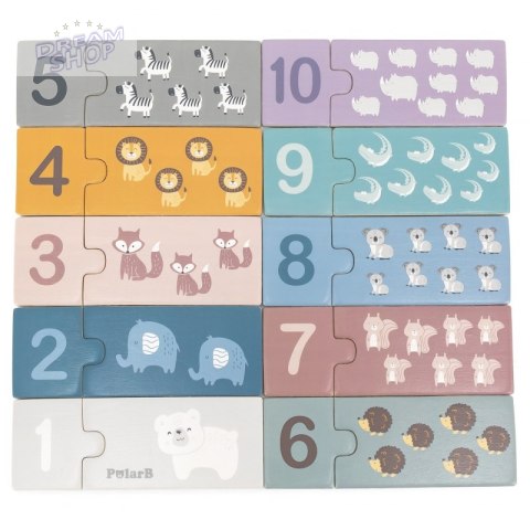 VIGA PolarB Drewniane Puzzle Numeryczne VIGA PolarB Drewniane Puzzle Numeryczne
