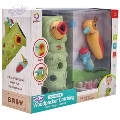 WOOPIE Gra Zręcznościowa Złap Robaka + 2 Dziecioły WOOPIE Gra Zręcznościowa Złap Robaka + 2 Dziecioły