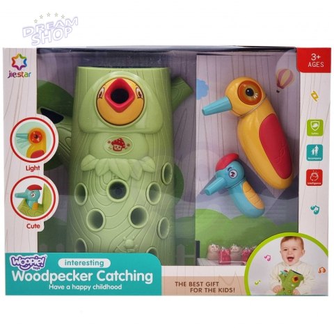 WOOPIE Gra Zręcznościowa Złap Robaka + 2 Dziecioły WOOPIE Gra Zręcznościowa Złap Robaka + 2 Dziecioły