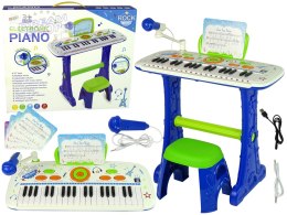 Elektryczne Pianino Keyboard Dla Dzieci Niebieskie Nuty USB