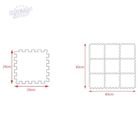PUZZLE PIANKOWE MATA EVA 10 SZT LITERY CB-101