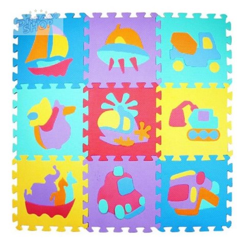PUZZLE PIANKOWE MATA EVA 10 SZT POJAZDY CB-114