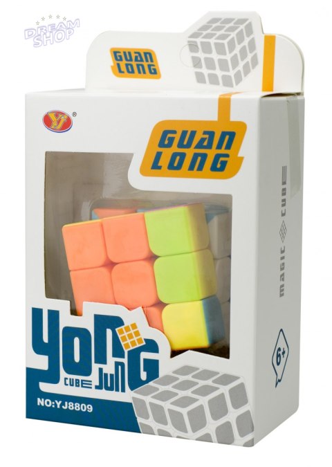 Gra logiczna Kostka łamigłówka 3x3 neon 5,65cm Gra logiczna Kostka łamigłówka 3x3 neon 5,65cm