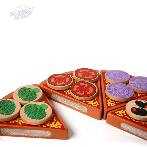Pizza drewniany zestaw do zabawy z akcesoriami Pizza drewniany zestaw do zabawy z akcesoriami