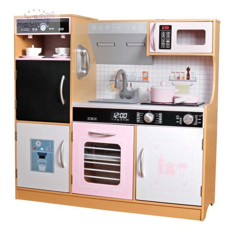 Kuchnia drewniana dla dzieci 87x30x83,5 cm naturalna Kuchnia drewniana dla dzieci 87x30x83,5 cm naturalna
