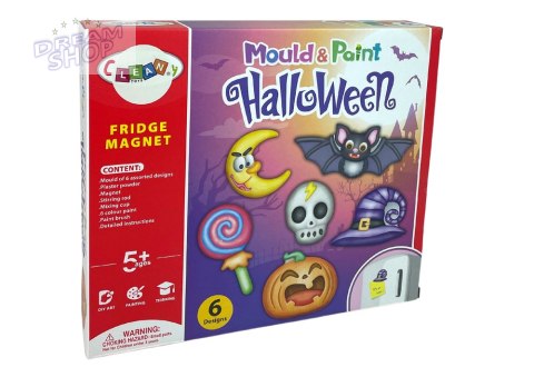 Zestaw DIY Halloween Magnesy Odlewy Gipsowe Dynia Zestaw DIY Halloween Magnesy Odlewy Gipsowe Dynia