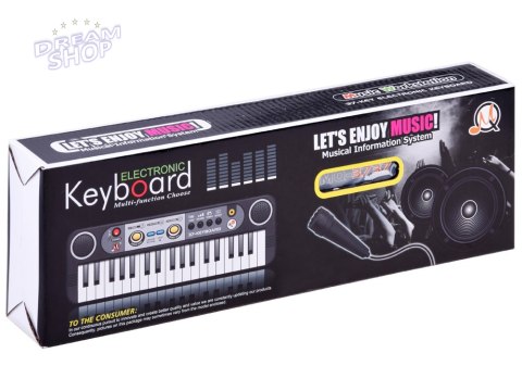 Organy Keyboard 37 klawiszy + mikrofon IN0056 Organy Keyboard 37 klawiszy + mikrofon IN0056
