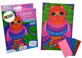 Zestaw DIY Kolorowa Mozaika Wyklejanka Sowa