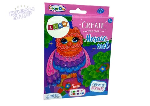 Zestaw DIY Kolorowa Mozaika Wyklejanka Sowa Zestaw DIY Kolorowa Mozaika Wyklejanka Sowa