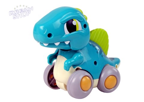 Dinozaur Na Kółkach Niebieski Figurka Dinozaur Na Kółkach Niebieski Figurka