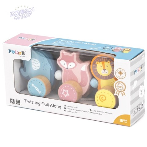 Drewniana zabawka zwierzątka do ciągnięcia Viga Toys