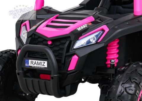 Pojazd Buggy UTV 2000M Racing Różowy Pojazd Buggy UTV 2000M Racing Różowy