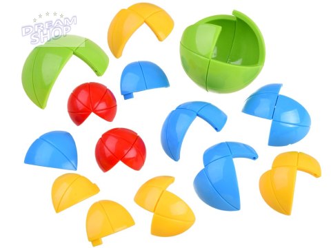 Gra logiczna KULA 3D PUZZLE łamigłówka Piłka - kolorowa zagadka GR0067 Gra logiczna KULA 3D PUZZLE łamigłówka Piłka - kolorowa zagadka GR0067