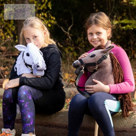 Skippi hobby horse z kantarem brązowy koń A3 duży Skippi hobby horse z kantarem brązowy koń A3 duży