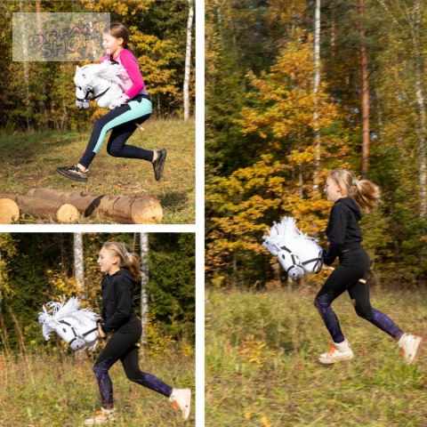 Skippi hobby horse z kantarem wodzami koń A3 duży Skippi hobby horse z kantarem wodzami koń A3 duży