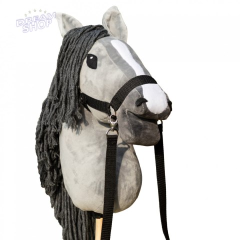 Skippi hobby horse z kantarem wodzami koń A3 duży Skippi hobby horse z kantarem wodzami koń A3 duży