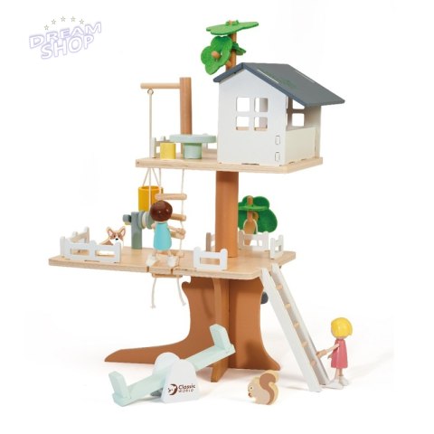 CLASSIC WORLD Drewniany Domek na Drzewie dla Lalek 31 el. CLASSIC WORLD Drewniany Domek na Drzewie dla Lalek 31 el.