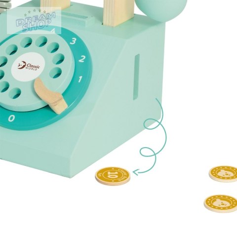 CLASSIC WORLD Klasyczny Drewniany Telefon dla Dzieci 4 el. CLASSIC WORLD Klasyczny Drewniany Telefon dla Dzieci 4 el.