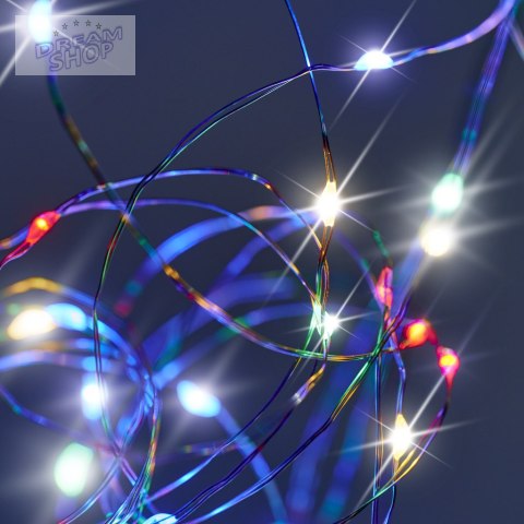 Lampki LED druciki dekoracyjne 5m 50LED multikolor Lampki LED druciki dekoracyjne 5m 50LED multikolor