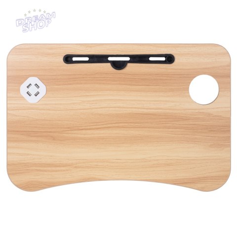 Stolik pod laptopa składany do łóżka podstawka USB