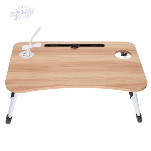 Stolik pod laptopa składany do łóżka podstawka USB