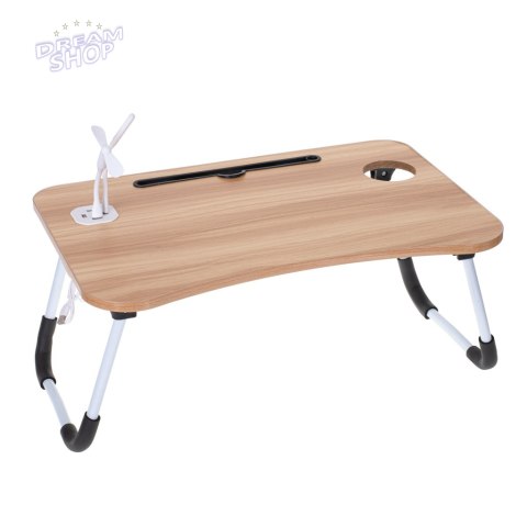 Stolik pod laptopa składany do łóżka podstawka USB