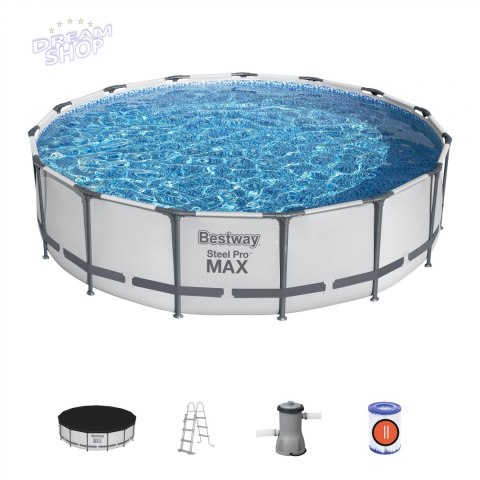 Basen Stelażowy 15 Ft 457cm x 107cm Steel Pro Max BESTWAY Basen Stelażowy 15 Ft 457cm x 107cm Steel Pro Max BESTWAY