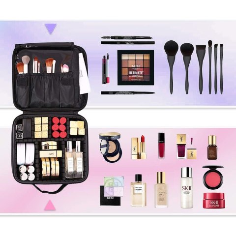 Organizer na kosmetyki kuferek POLVERE czarny