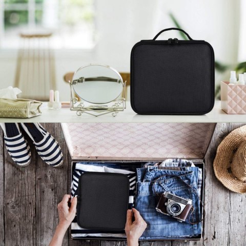 Organizer na kosmetyki kuferek POLVERE czarny